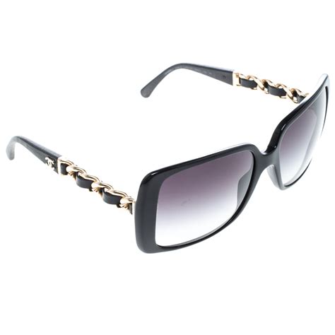 chanel cc chain-link gradient sunglasses